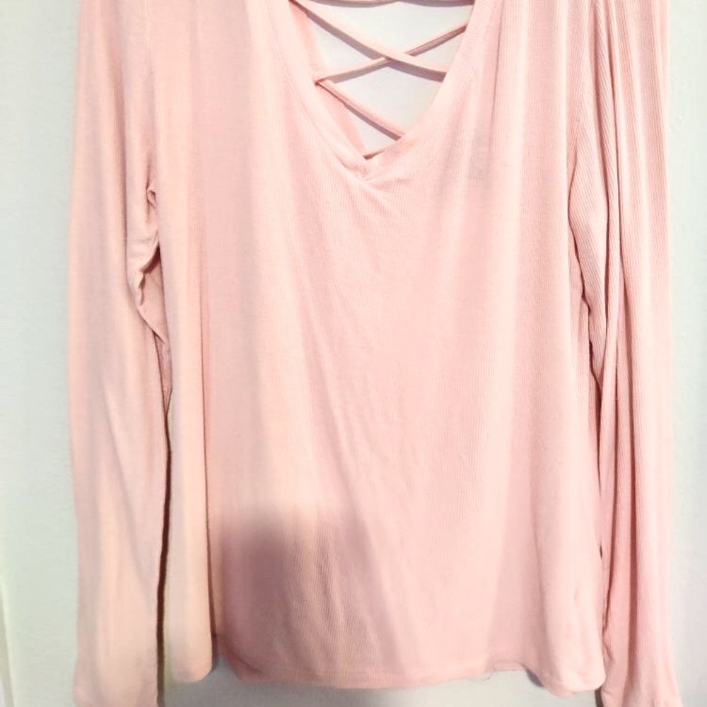 Long sleeve pink shirt